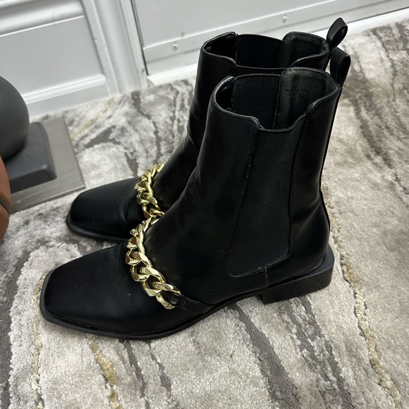 Zara gold chain boots size 39 - Picture 4 of 7